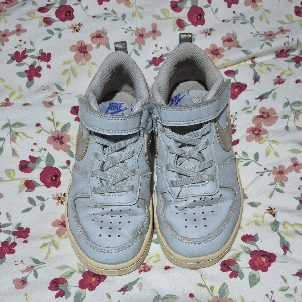 Nike Kids Sky Blue and Beige Sneakers
